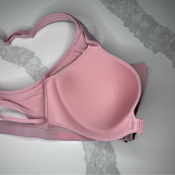Victoria's Secret Knockout Light‎ Pink Sports Bra with Front Black Zipper 32DD - Picture 11 of 16